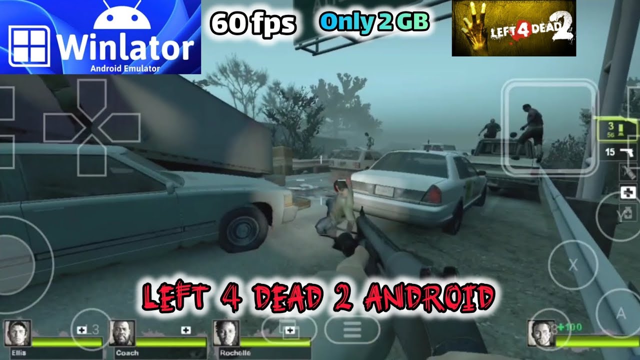 Left 4 dead 2 winlator | L4D 2 on Android | Winlator snapdragon | left 4 dead 2 lite