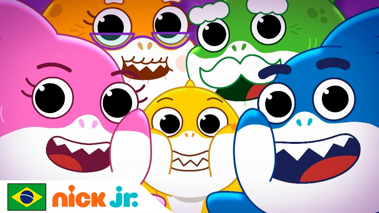 Baby Shark | Cante a canção “Vão, Tubarões” | Nick Jr. em Português