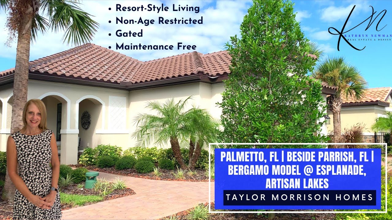 Palmetto, FL | Sister Community of Parrish, FL | Bergamo Model Home | Esplanade @ Artisan Lakes