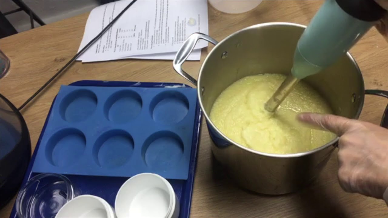 Cold Process Shave Soap Demo of Mixing (Clip from Shave Soap Masterclass)