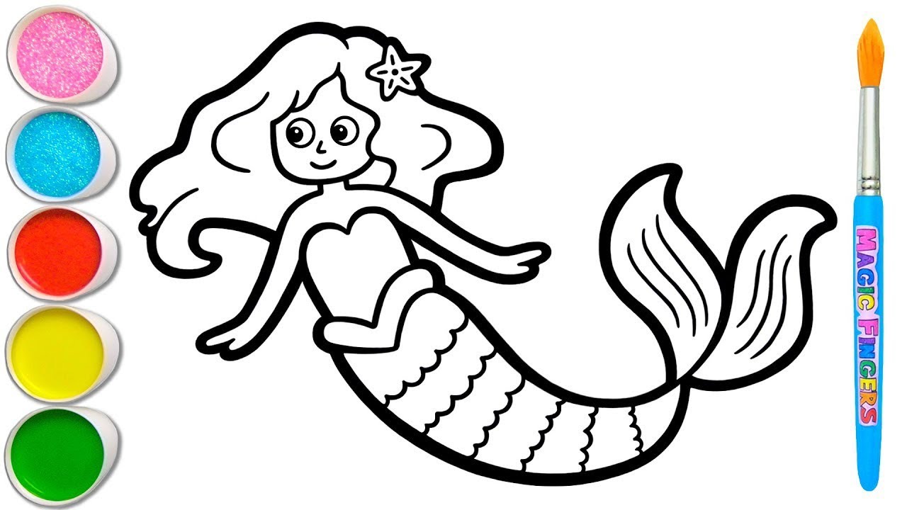 Jalpari 🧜‍♀️ Drawing for Kids | Easy Mermaid Drawing Step by Step | Kids Art Tutorial