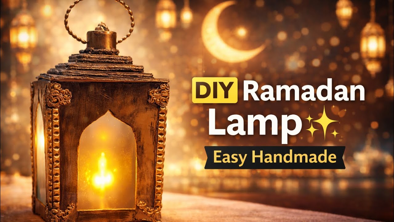 Ramadan Lantern Diy || Moroccan LampI| Lantern using plastic jar || Eid decor | Homesneedcrafts 