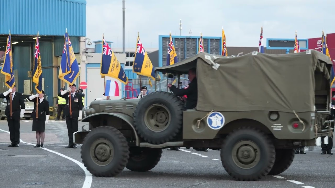 French Freedom Flame arrival into Portsmouth