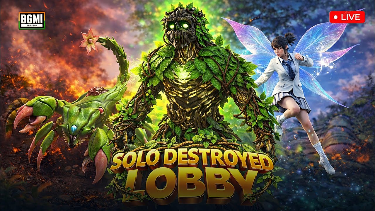 SOLO VS SQUAD DESTROYED LOBBY #bgmi #pubgmobile #shortslive