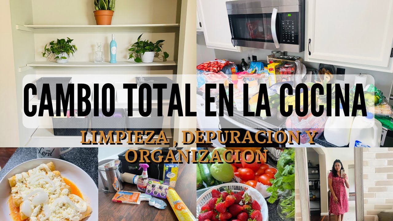 ✅ TRANSFORMACIÓN DE LA COCINA ‼️| LIMPIEZA DEPURACIÓN y ORGANIZACIÓN 🪴| compra quincenal |