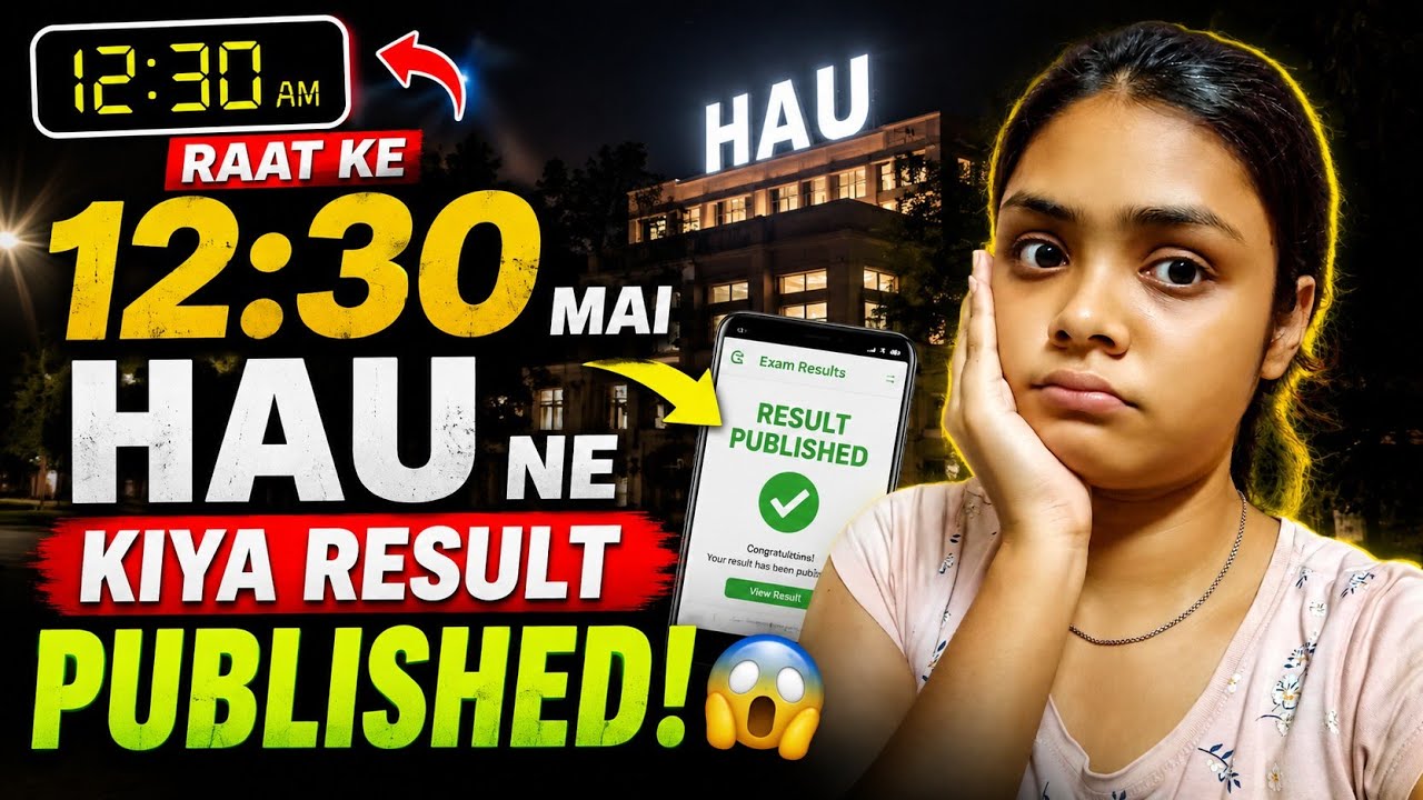  Finally CCS HAU 2026 ResultOut 🪬☘️