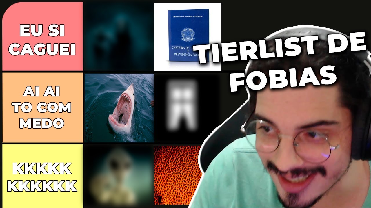 LISTANDO MEDINHOS 😱 -  Tier List Fobias Parte 2