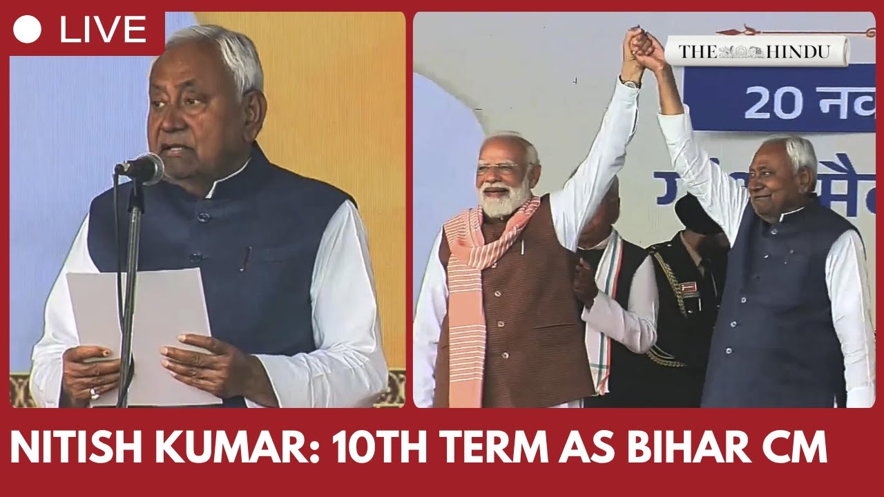 Nitish Kumar to be sworn in at a grand swearing ceremony at Patna's Gandhi Maidan