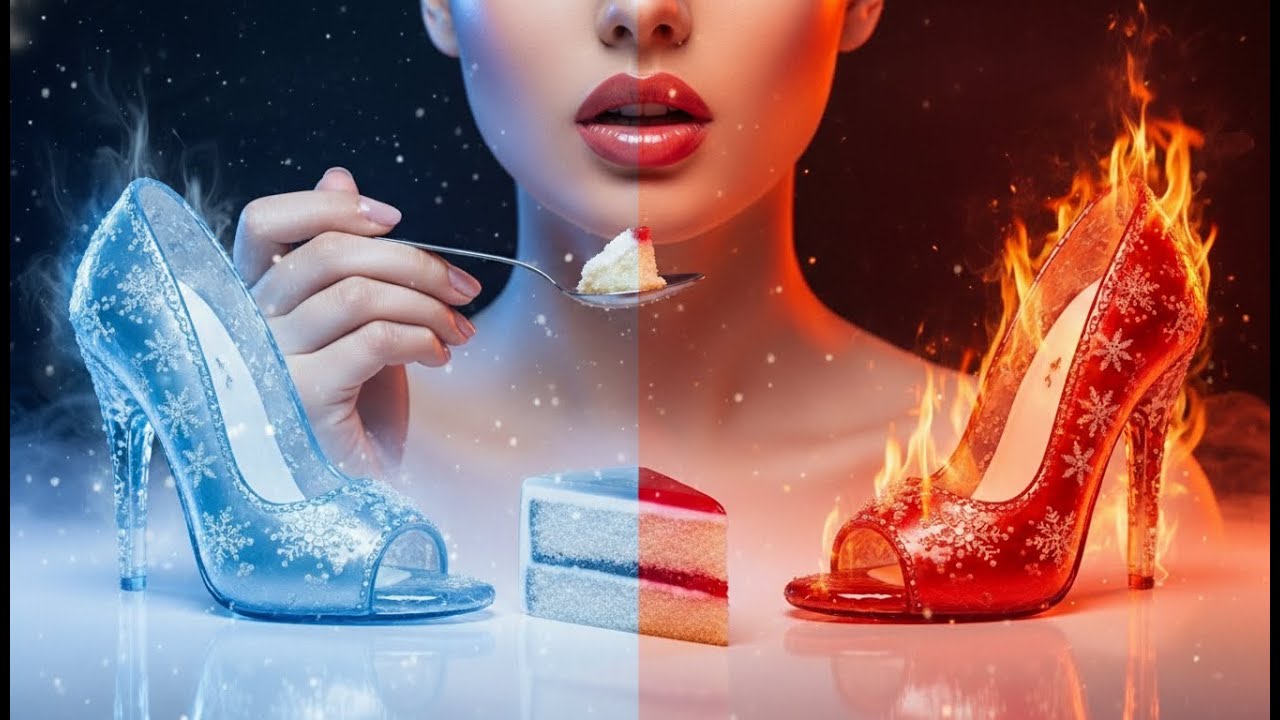 ASMR Glass Heel Cake — Crunchy Crystal Sounds