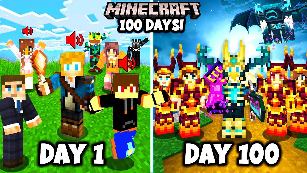I Spent 100 Days in MODDED MINECRAFT with FRIENDS! This is What Happened...