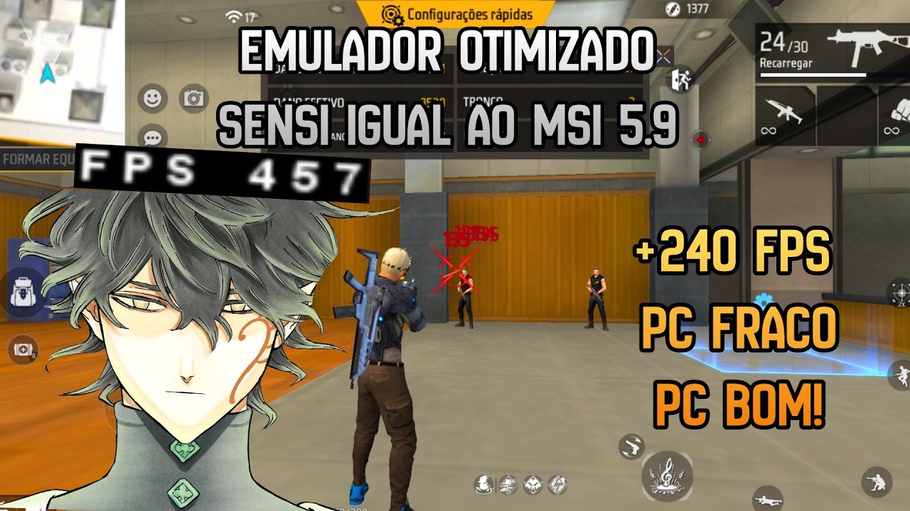 DESCOBRI O MELHOR EMULADOR LEVE PARA QUALQUER PC FRACO 💻🚀 MELHOR SENSIBILIDADE E CONFIG!🔥🚀 FREEFIRE