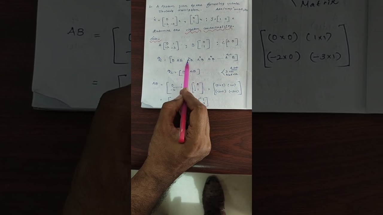 Control Systems - Problem on Controllability.