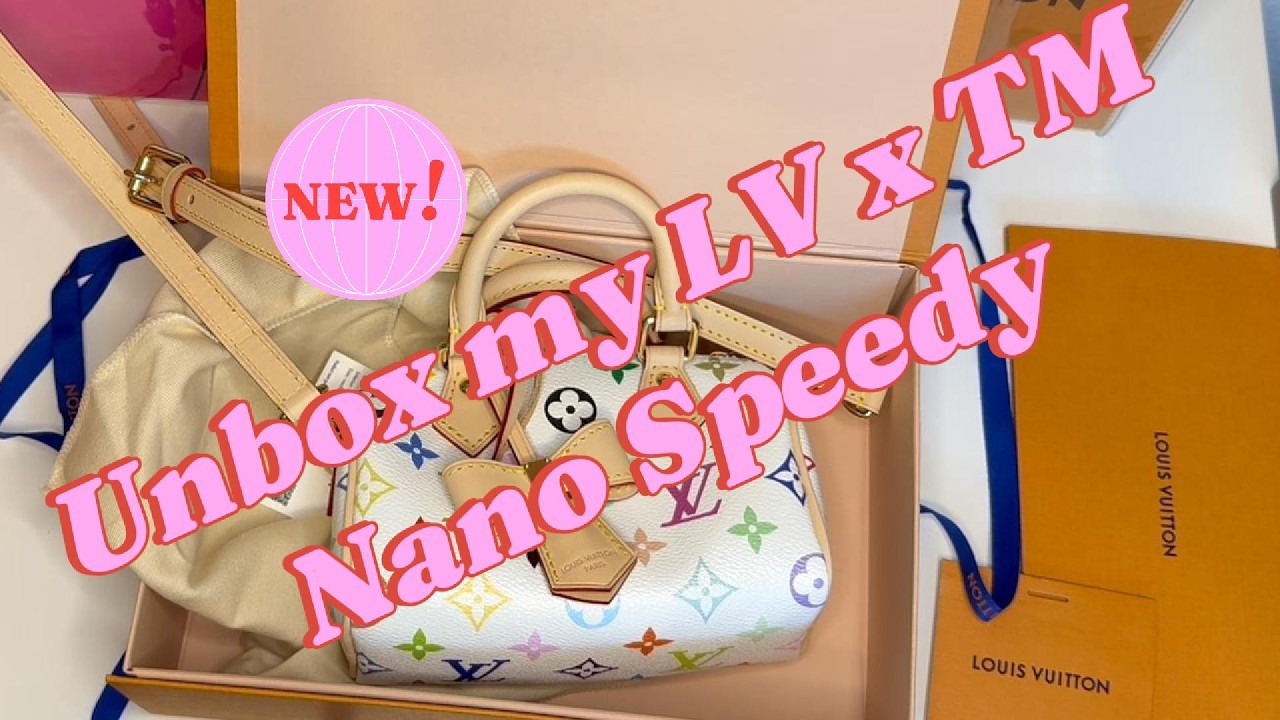 Unbox my Louis Vuitton x Takashi Murakami Nano Speedy