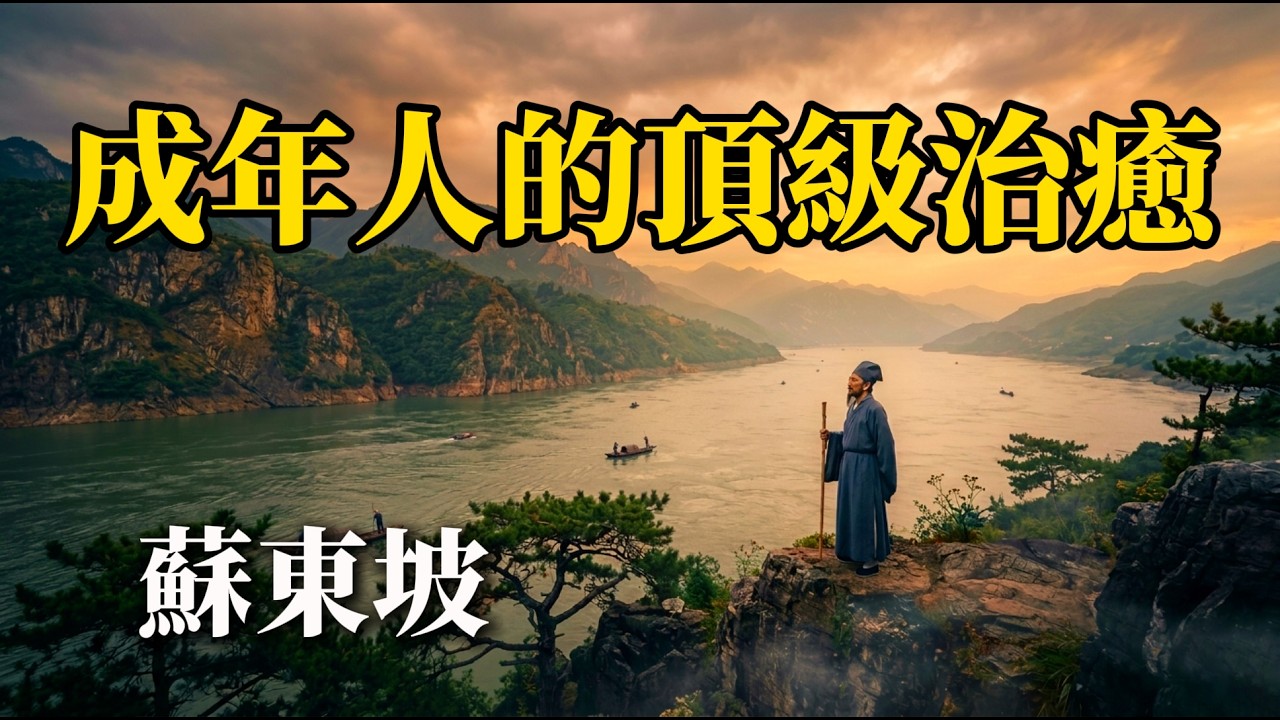 蘇東坡《赤壁賦》經典古詩詞朗誦，余音繞梁，人生哲理