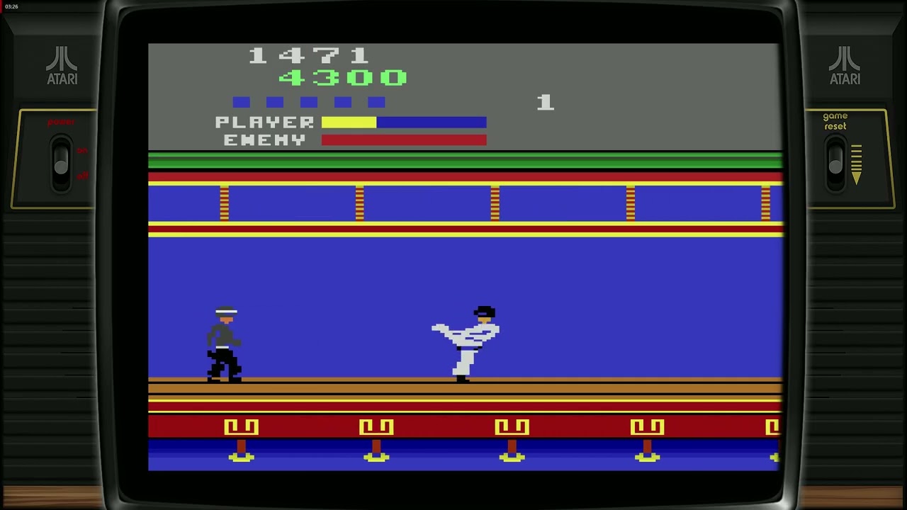 Kung-Fu Master (1987) Atari 2600 Gameplay | Classic Beat ’em Up by Activision