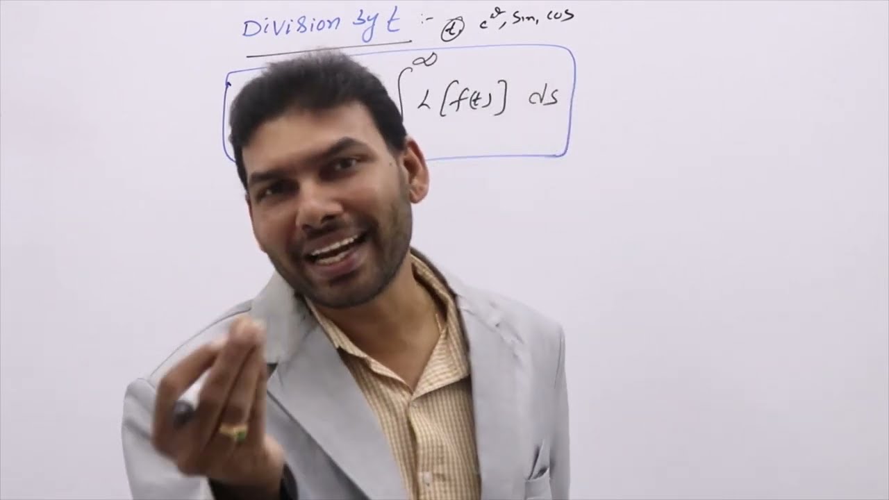 LAPLACE TRANSFORMS DIVISION BY T @MATHS BY SRAVAN VATAMBEDU