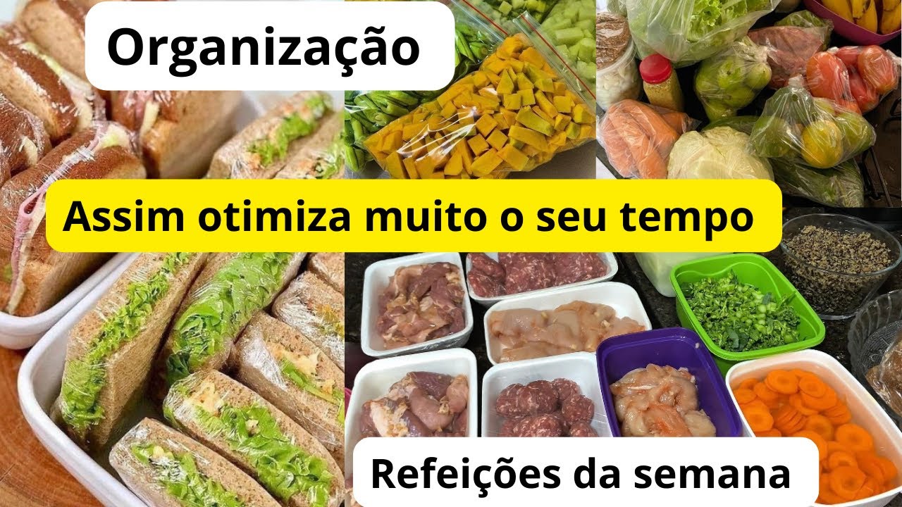 Como organizei minhas refeições da semana: Do arroz ao hambúrguer caseiro.