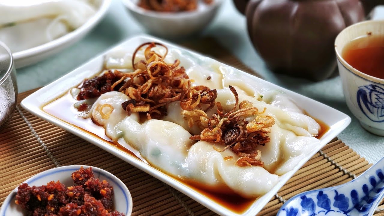 Hong Kong Style Prawn Chee Cheong Fun with Sauce & Chilli Recipe | Dim Sum🧡港式豬腸粉 [My Lovely Recipes]