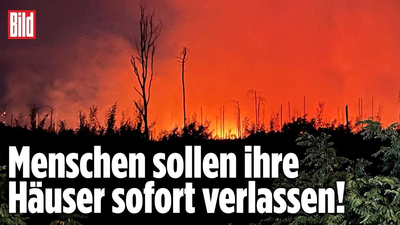Waldbrand: Feuerwalze rollt auf Brandenburger Dörfer zu