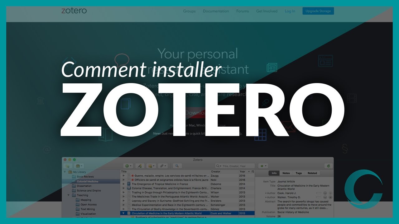 Installation de Zotero