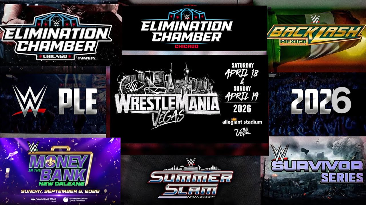 WWE All PPV Events 2026 | Full Schedule | January - December | Date & Venue