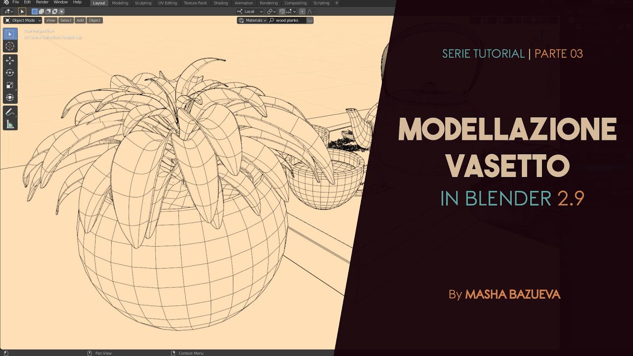 Serie Tutorial per beginners ITA | part03 - Modellazione vasetto | Popolo di Blender