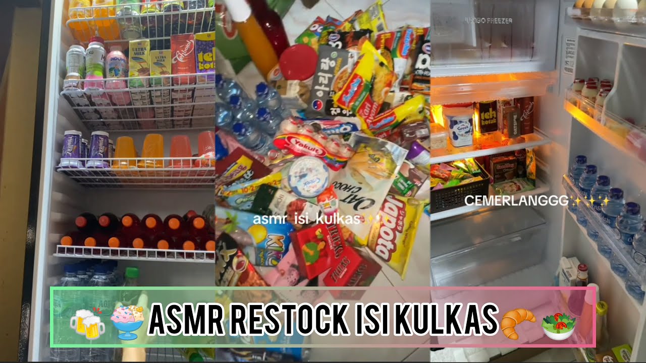 ASMR Isi Kulkas versi Sultan 😱🥙|| part 77🥐🍛
