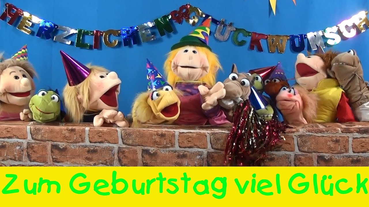 Zum Geburtstag viel Glück || Kinderlieder Puppenvideo