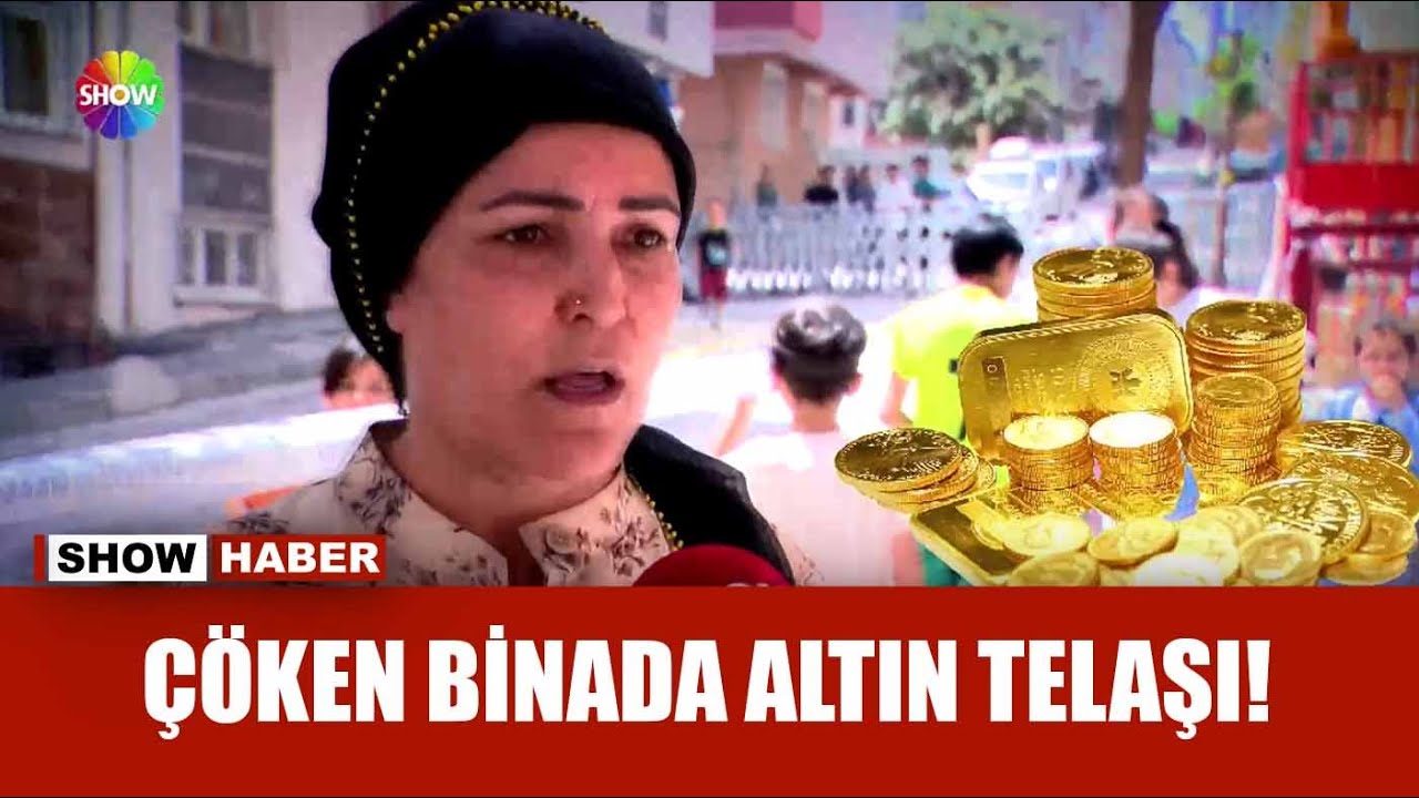 Bina çöktü, altınları kayboldu!
