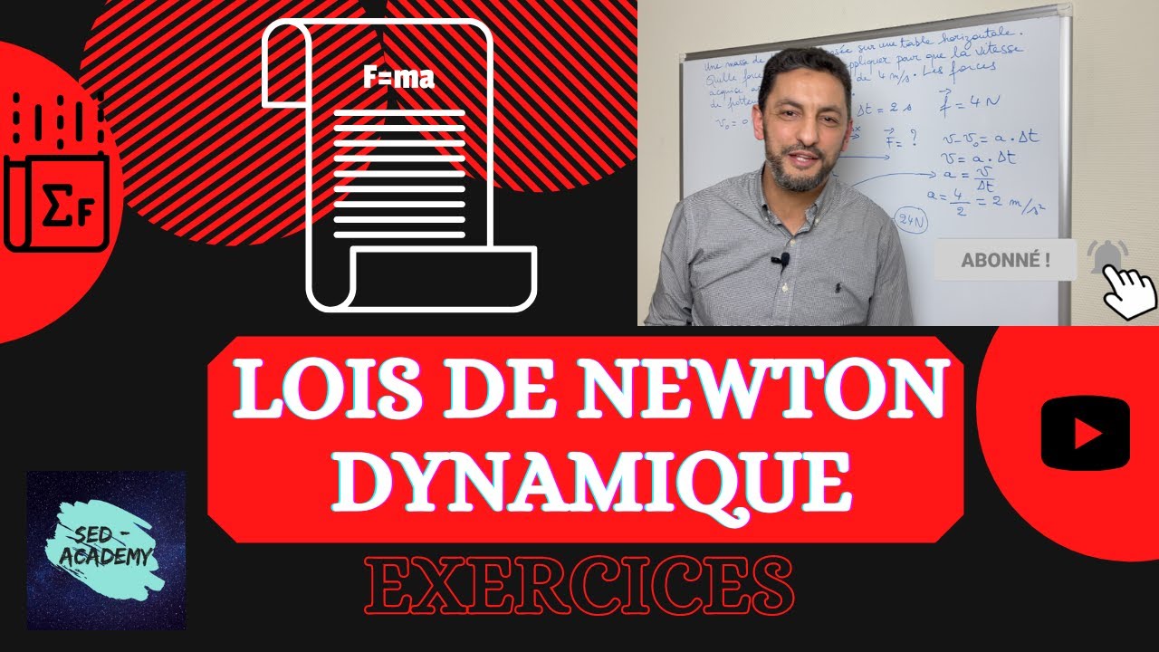 La Dynamique - Lois de Newton - Exercices