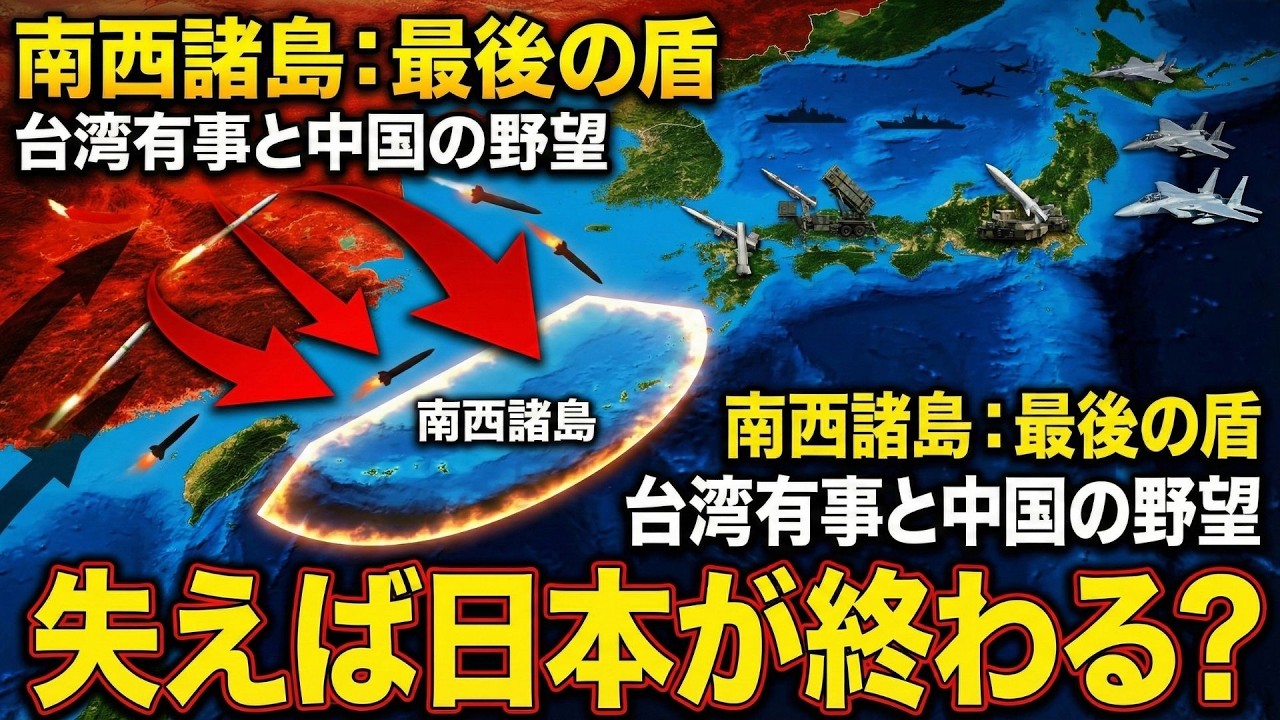 台湾からわずか110km！日本の「喉元」南西諸島が戦場になる日。中国軍を封じ込める自衛隊のミサイル要塞化と国家存亡をかけた防衛戦略の全貌 #武器 #先端兵器 #戦闘機 #軍事装備
