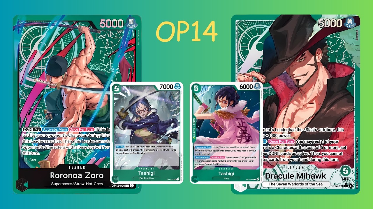 [OP14] Zoro vs. Mihawk - Better Tashigi wins