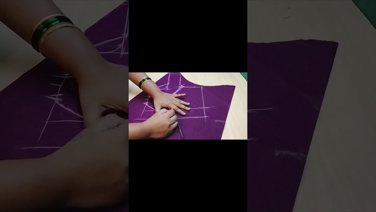 Front Part Cross Cutting Blouse | Beginners Easy Method | Step by Step Telugu
