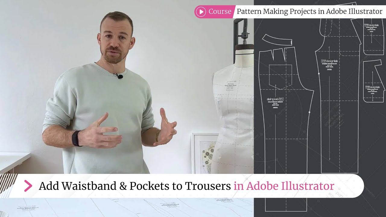 Добавление пояса и карманов к брюкам! Руководство по Adobe Illustrator