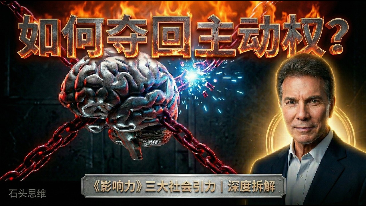 如何夺回思考的主权？｜《影响力》行为系统全解析：识别支配你的三大社会引力！#影响力#罗伯特西奥迪尼#行为经济学#思维模型#理性决策 #认知升级#个人成长#深度思考#认知觉醒