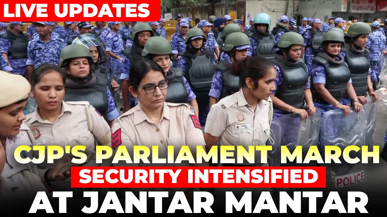 WATCH LIVE: CJP's Parliament March, Delhi Police invoke section 163 | Sonam Wangchuk | Jantar Mantar
