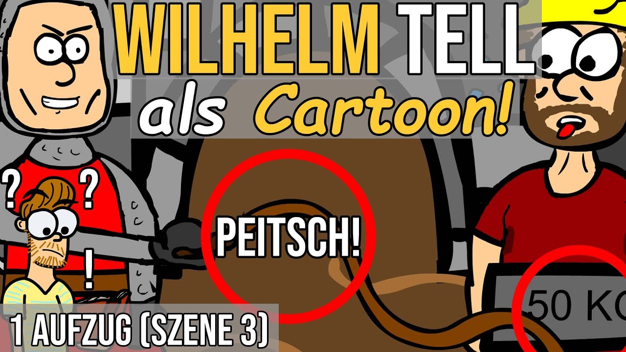 Die Zwingburg! | Wilhelm Tell (Schiller) zusammengefasst als Cartoon: 1. Aufzug (Szene 3)