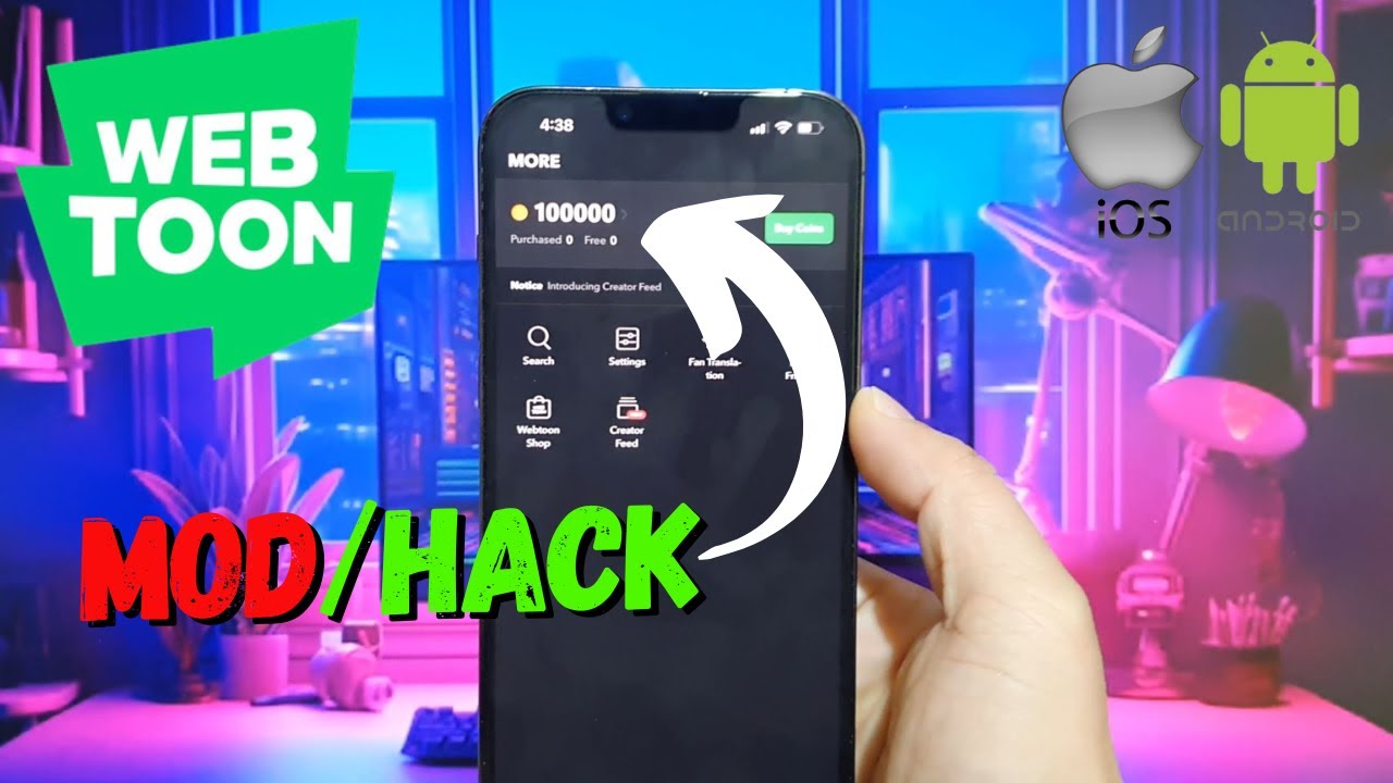 Webtoon Hack - Get Unlimited Coins for Free on iOS and Android with Webtoon Mod Apk