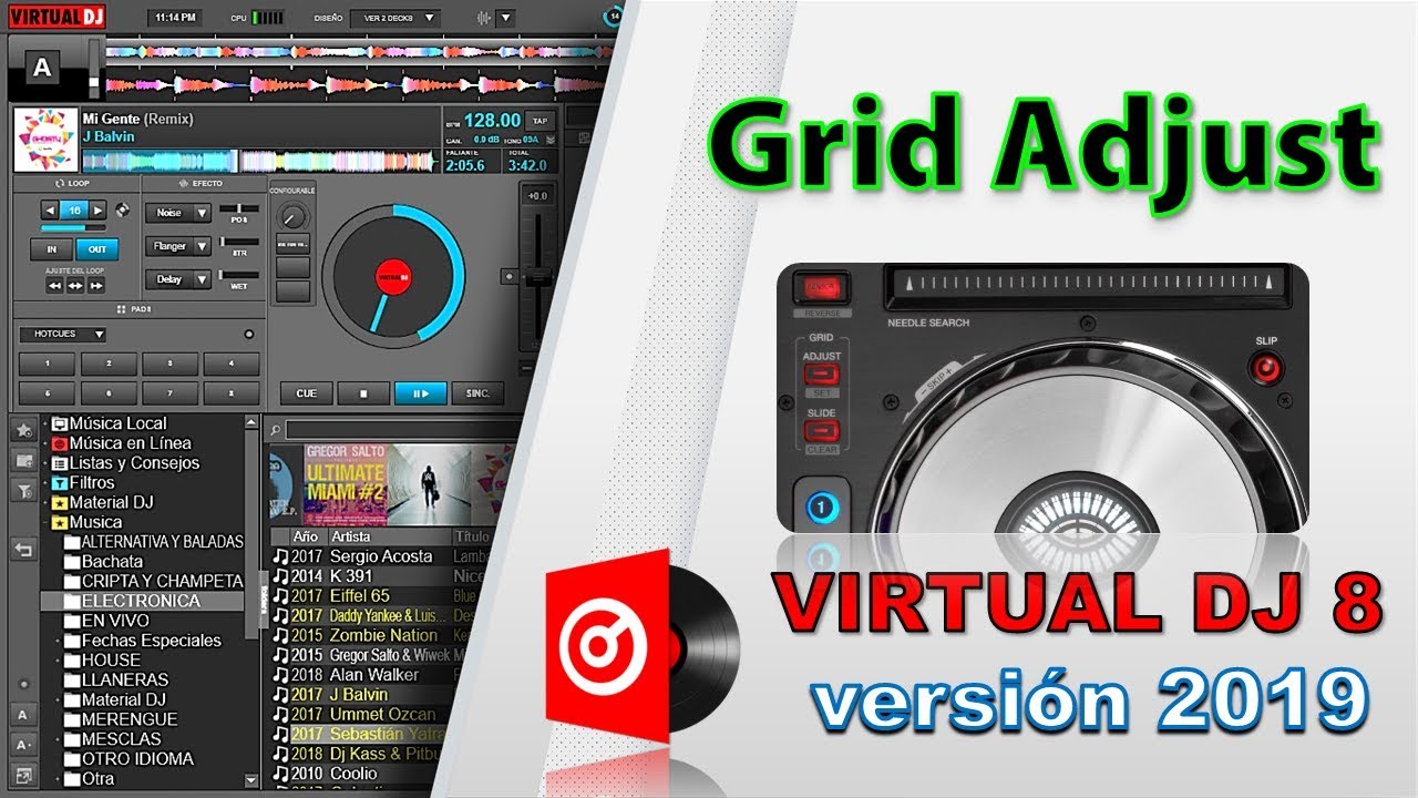 grid adjust en virtual dj 8 3 version 2019