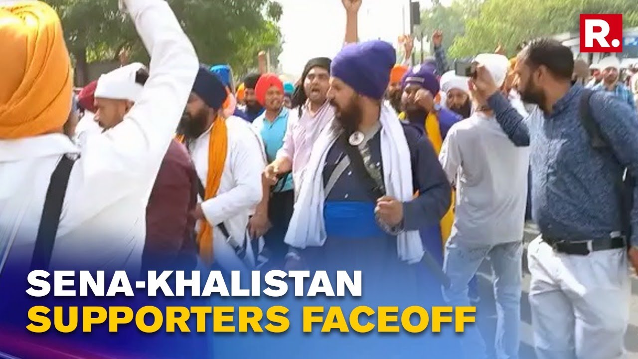 Massive Clashes Break Out Between Sena & Pro-Khalistan Groups In Patiala, Heavy Police Deployed