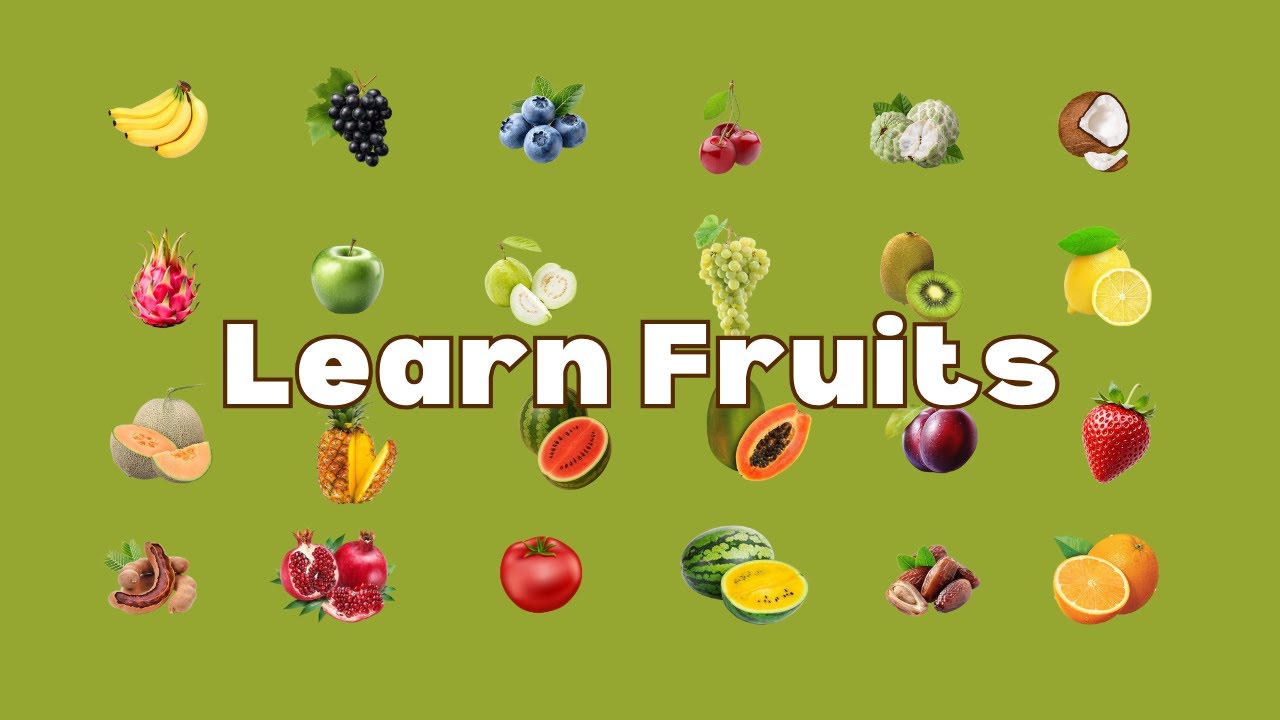 30+ Fruits for Kids | Fun Fruit Rhyme for Toddlers (Ages 2–5)