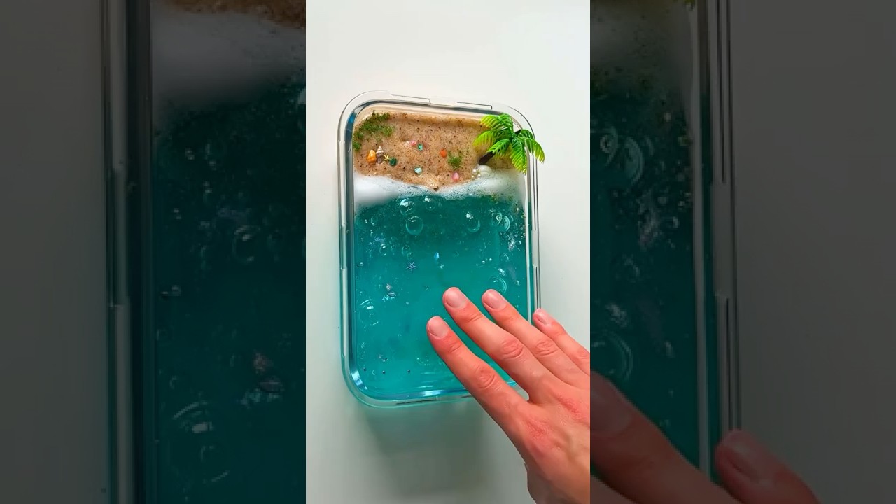 Океаническая слизь с искусственным интеллектом 🏝️ #слизь
