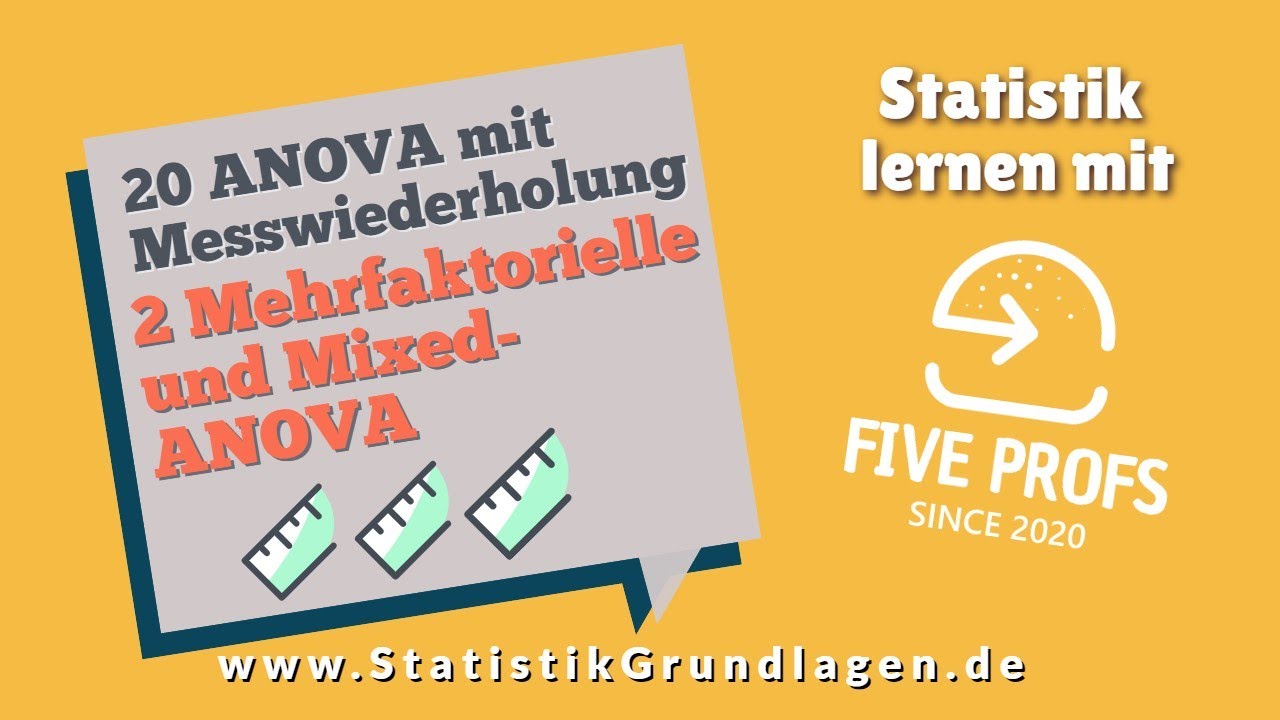 20.2 ANOVA mit Messwiederholung | Mehrfaktorielle und Mixed-ANOVA