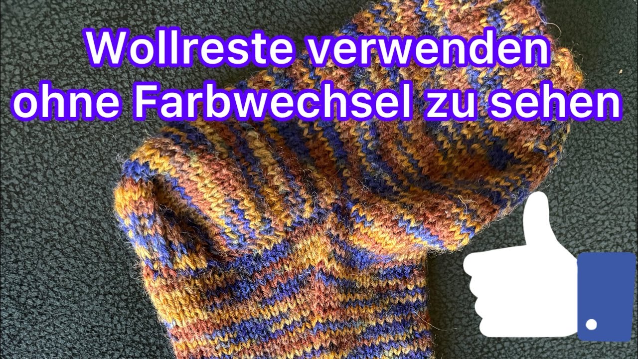 Wollreste verwenden #Helix-Methode 