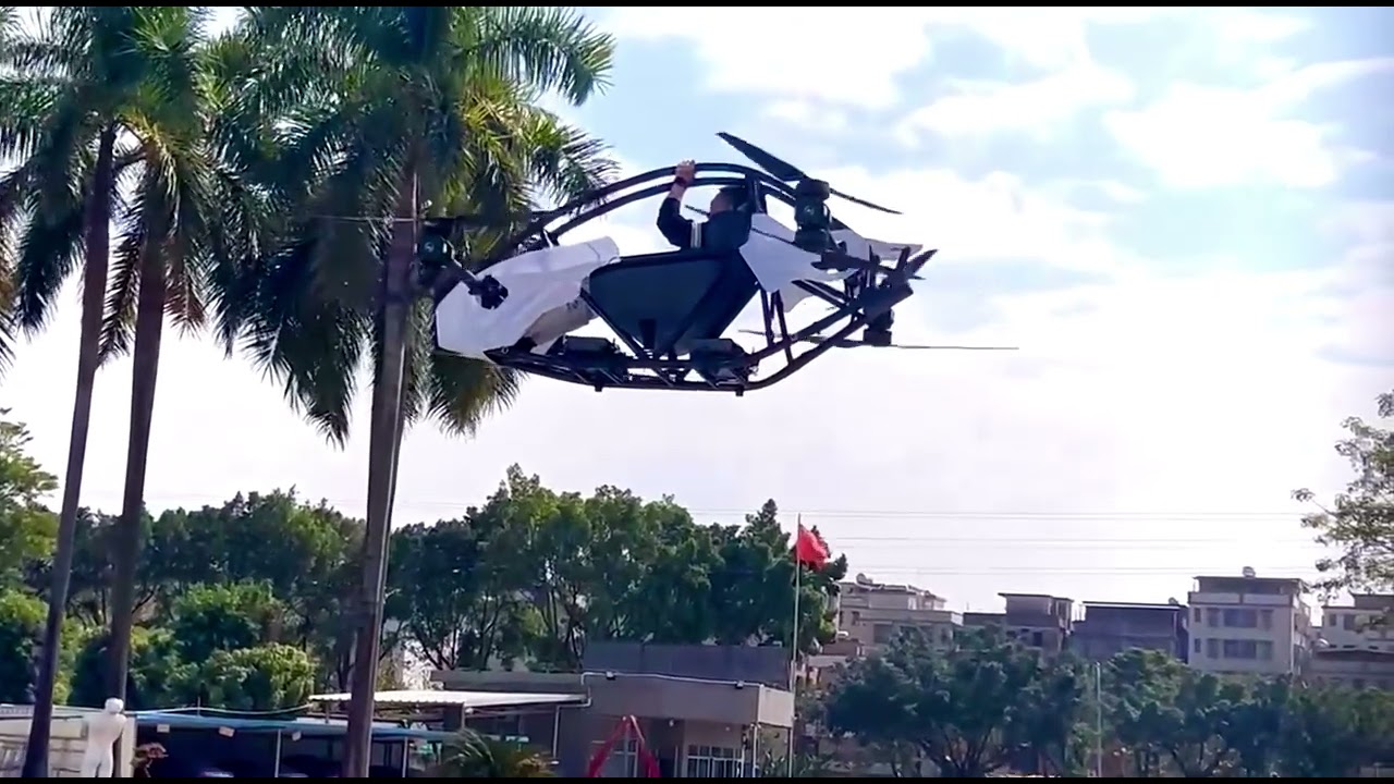 Watch a Client Take a Test Flight in the Manned Drone X1- The Future of Personal Air Travel !
