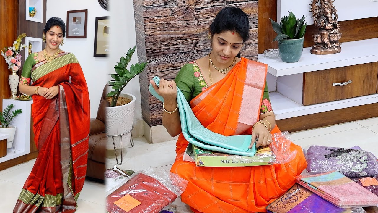 శ్రావణ మాసం కోసం బడ్జెట్ లో సూపర్ సారీ కలెక్షన్😍 Latest Saree Collection With Price👌 Varalakshmi Spl