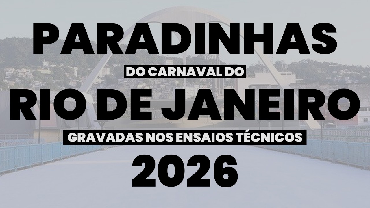 PARADINHAS DO CARNAVAL 2026 | GRAVADO NOS ENSAIOS TÉCNICOS |  SAMBA AO VIVO #ET26