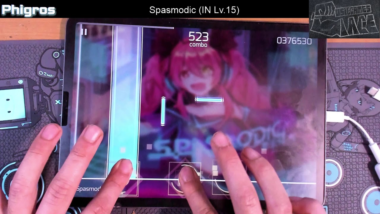 【Phigros】Spasmodic (IN Lv.15) 1000000pts Rank &phi;!!【これはDynamix】#Phigros