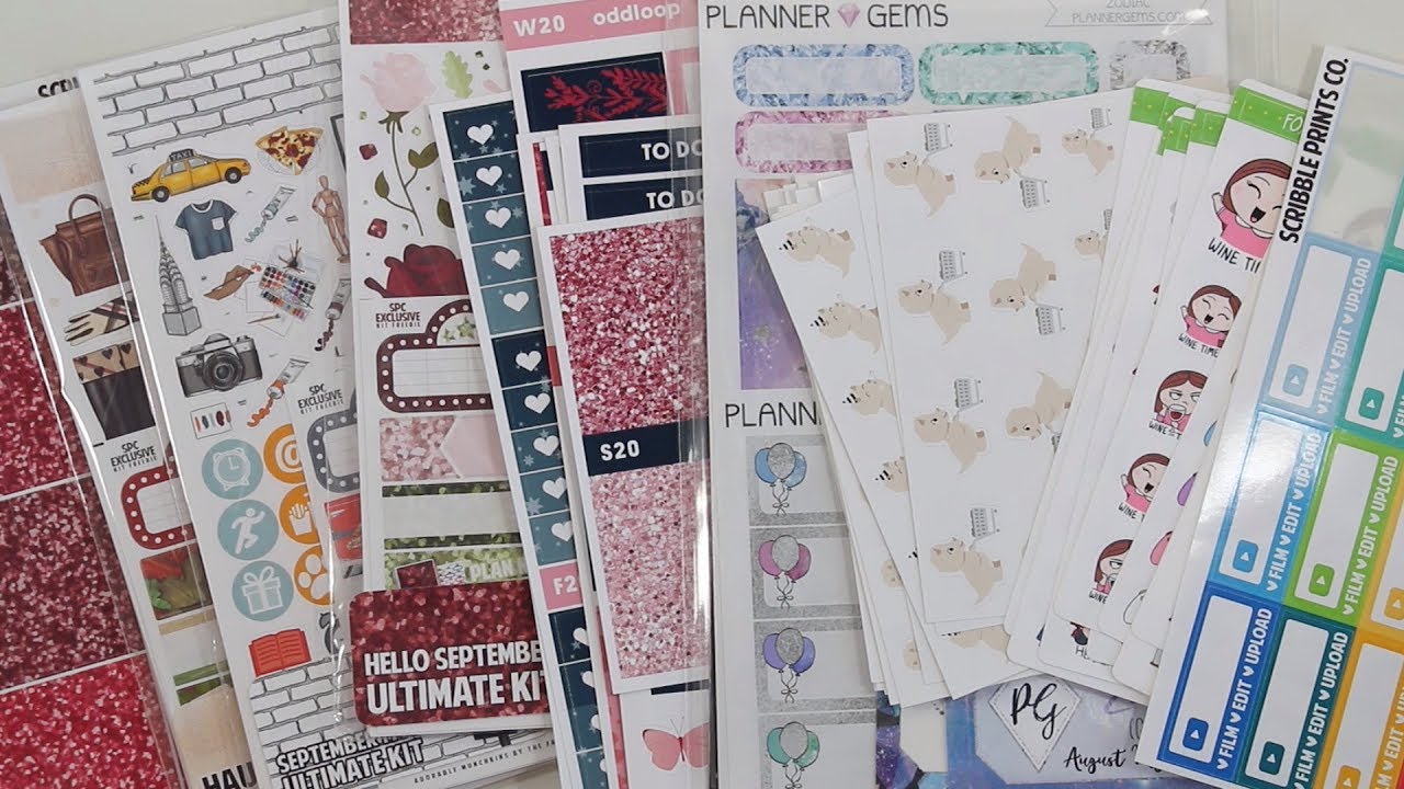 Planner Sticker Haul! || SPC, Oddloop, FoxandCactus, PlannerGems