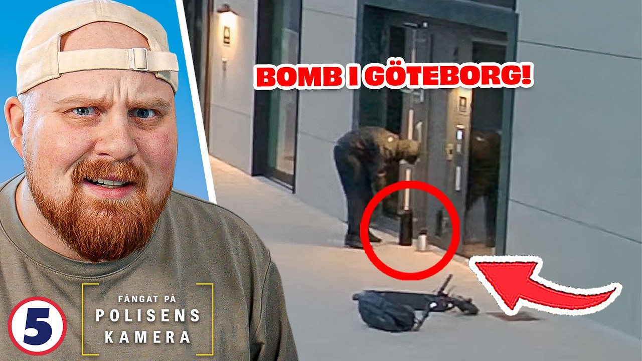 Kriminell placerar BOMB vid trapphus i G&Ouml;TEBORG! | F&aring;ngat p&aring; polisens kamera #41